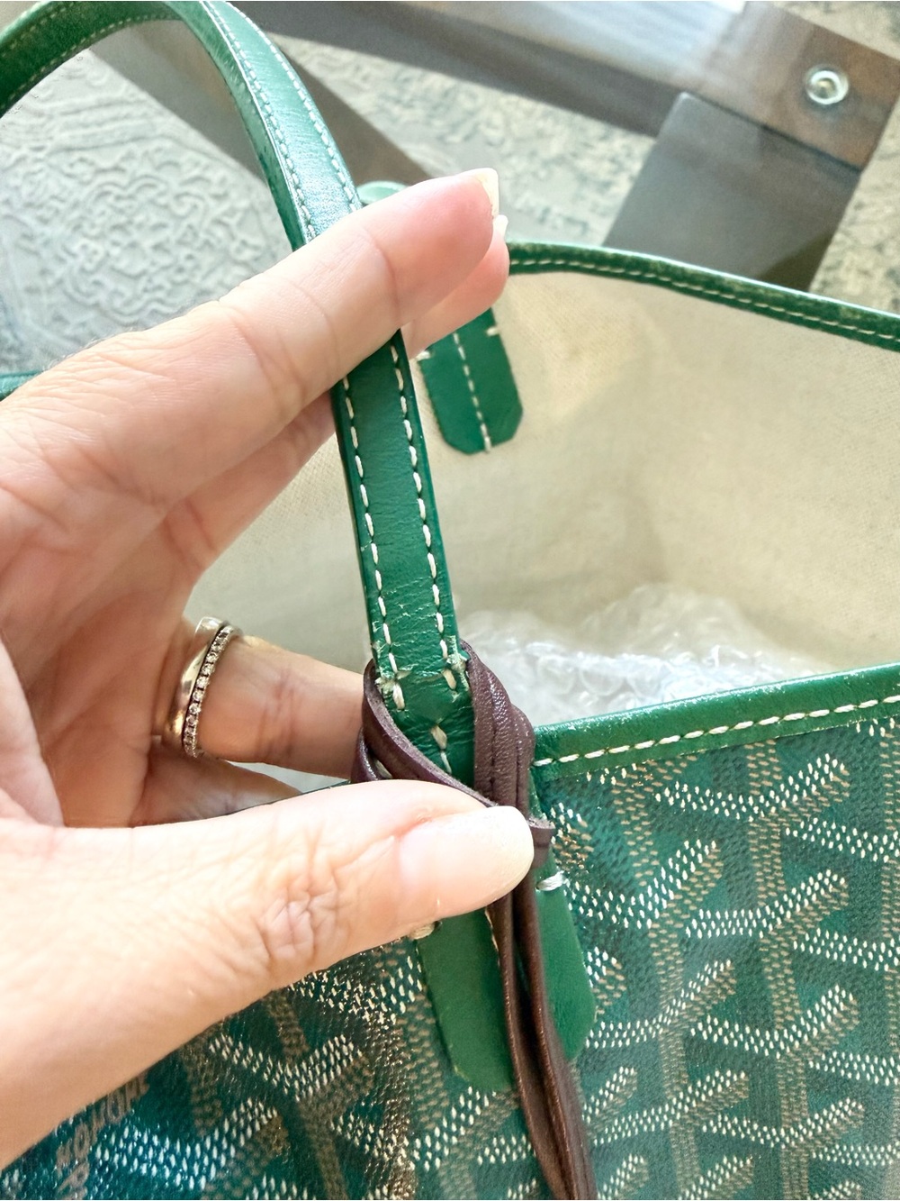 👜 Authentic Goyard Saint Louis PM Tote - Green - Picture 7 of 16